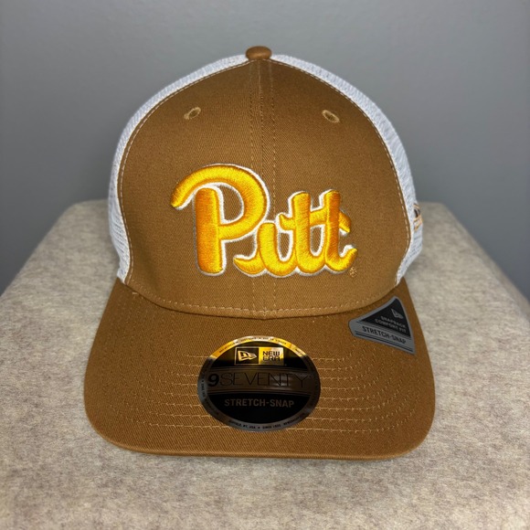New Era Other - New Era 9SEVENTY Pitt Panthers Trucker Hat Brown White Stretch Snap Cap 60715791